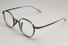 Load image into Gallery viewer, Japanese Handmade Pure Titanium Glasses Frame KMN113 Retro Oval Round Men Eyeglasses Women Myopia Reading Eyewear Frames Oculos