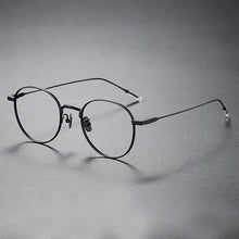 Carica l&#39;immagine nel visualizzatore di Gallery, Japanese Handmade Pure Titanium Glasses Frames Men Women Ultra Light Round Eyeglass Frames Reading Prescription Eyewear Frame