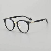 Carica l&#39;immagine nel visualizzatore di Gallery, Japanese Handmade Round Acetate Glasses Frame Men Ultra-light Vintage Oval Eyeglasses Frames Women Spectacles Eyewear GAFAS