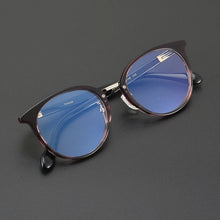 Carica l&#39;immagine nel visualizzatore di Gallery, Japanese Handmade Round Acetate Glasses Frame Men Ultra-light Vintage Oval Eyeglasses Frames Women Spectacles Eyewear GAFAS