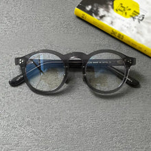 Load image into Gallery viewer, Japanese Handmade Round Prescription Eyeglasses Frame Men Vintage Acetate Optical Glasses Women Classic Full Rim Myopia Eyewear