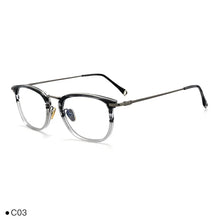 Carica l&#39;immagine nel visualizzatore di Gallery, Japanese Handmade Square Titanium Glasses Frame Men Ultralight Myopia Eyeglasses Women Retro Prescription Anti Blue Light Optics
