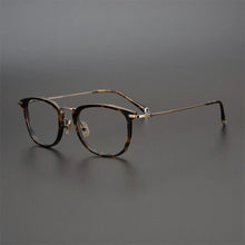 Carica l&#39;immagine nel visualizzatore di Gallery, Japanese Handmade Square Titanium Glasses Frame Men Ultralight Myopia Eyeglasses Women Retro Prescription Anti Blue Light Optics