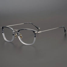 Carica l&#39;immagine nel visualizzatore di Gallery, Japanese Handmade Square Titanium Glasses Frame Men Ultralight Myopia Eyeglasses Women Retro Prescription Anti Blue Light Optics