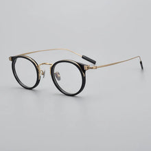 Load image into Gallery viewer, Japanese Handmade Titanium Acetate Glasses Frame For Men Vintage Round Myopia Prescription Reading Eyeglasses Spectacles Gafas