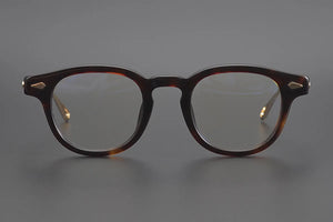 Japanese Handmade Titanium Acetate Glasses Frame Men Vintage Prescription Eyeglasses Women Transparent Optical Eyewear Spectacle