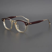 Load image into Gallery viewer, Japanese Handmade Titanium Acetate Glasses Frame Men Vintage Prescription Eyeglasses Women Transparent Optical Eyewear Spectacle
