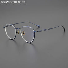 Carica l&#39;immagine nel visualizzatore di Gallery, Japanese Handmade Titanium Eyeglasses Frame Men Oval Round Optical Prescription Glasses Frames Women Myopia Spectacles Eyewear