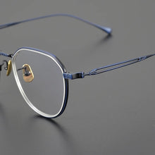 Carica l&#39;immagine nel visualizzatore di Gallery, Japanese Handmade Titanium Eyeglasses Frame Men Oval Round Optical Prescription Glasses Frames Women Myopia Spectacles Eyewear