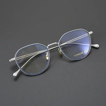 Carica l&#39;immagine nel visualizzatore di Gallery, Japanese Handmade Titanium Eyeglasses Frame Men Oval Round Optical Prescription Glasses Frames Women Myopia Spectacles Eyewear