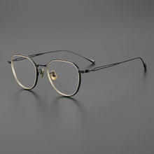 Carica l&#39;immagine nel visualizzatore di Gallery, Japanese Handmade Titanium Eyeglasses Frame Men Oval Round Optical Prescription Glasses Frames Women Myopia Spectacles Eyewear