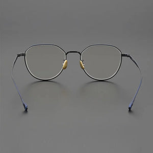 Japanese Handmade Titanium Eyeglasses Frame Men Oval Round Optical Prescription Glasses Frames Women Myopia Spectacles Eyewear