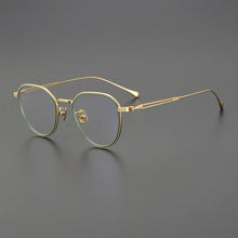 Carica l&#39;immagine nel visualizzatore di Gallery, Japanese Handmade Titanium Eyeglasses Frame Men Oval Round Optical Prescription Glasses Frames Women Myopia Spectacles Eyewear