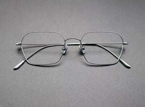 Japanese Handmade Titanium Glasses Frame Women Lightweight Optical Blue Light Eyewear Men Square Prescription Eyeglasses Gafas
