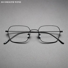 Carica l&#39;immagine nel visualizzatore di Gallery, Japanese Handmade Titanium Glasses Frame Women Lightweight Optical Blue Light Eyewear Men Square Prescription Eyeglasses Gafas