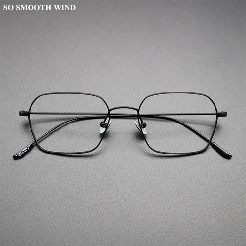 Japanese Handmade Titanium Glasses Frame Women Lightweight Optical Blue Light Eyewear Men Square Prescription Eyeglasses Gafas