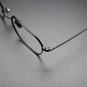 Japanese Handmade Titanium Glasses Frame Women Lightweight Optical Blue Light Eyewear Men Square Prescription Eyeglasses Gafas