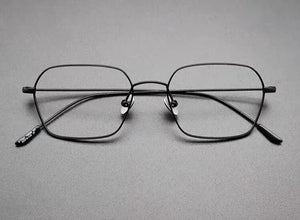 Japanese Handmade Titanium Glasses Frame Women Lightweight Optical Blue Light Eyewear Men Square Prescription Eyeglasses Gafas
