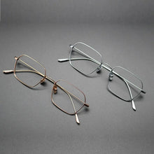 Carica l&#39;immagine nel visualizzatore di Gallery, Japanese Handmade Titanium Glasses Frame Women Lightweight Optical Blue Light Eyewear Men Square Prescription Eyeglasses Gafas
