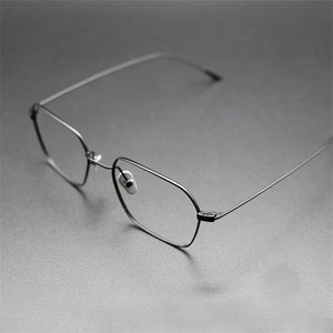 Japanese Handmade Titanium Glasses Frame Women Lightweight Optical Blue Light Eyewear Men Square Prescription Eyeglasses Gafas