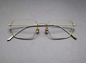 Japanese Handmade Titanium Glasses Frame Women Lightweight Optical Blue Light Eyewear Men Square Prescription Eyeglasses Gafas