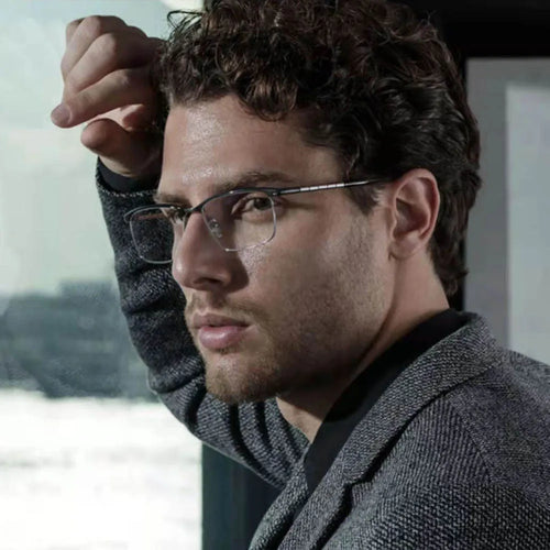 Japanese   Brand Design Glasses Frame Men Ultralight Z Titanium Full Rim Eyewear Optical Myopia Eyeglasses Frames ZT27013