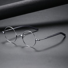 Carica l&#39;immagine nel visualizzatore di Gallery, Occhiali da vista rotondi di marca giapponese Uomo Donna Occhiali da vista ottici di piccole dimensioni Montatura per occhiali KMN103 Occhiali da lettura ovali