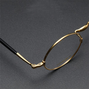 Occhiali da vista rotondi di marca giapponese Uomo Donna Occhiali da vista ottici di piccole dimensioni Montatura per occhiali KMN103 Occhiali da lettura ovali