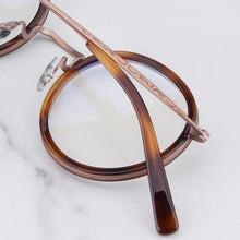 Load image into Gallery viewer, Japanese Masuna GMS-804 Vintage Round Clear Red Glasses Frame for Men and Women Spuer Light Flexible Titanium Myopia Eyeglasses