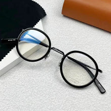 Load image into Gallery viewer, Japanese Masuna GMS-804 Vintage Round Clear Red Glasses Frame for Men and Women Spuer Light Flexible Titanium Myopia Eyeglasses