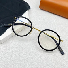 Load image into Gallery viewer, Japanese Masuna GMS-804 Vintage Round Clear Red Glasses Frame for Men and Women Spuer Light Flexible Titanium Myopia Eyeglasses