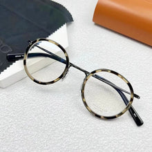 Load image into Gallery viewer, Japanese Masuna GMS-804 Vintage Round Clear Red Glasses Frame for Men and Women Spuer Light Flexible Titanium Myopia Eyeglasses