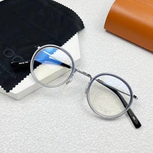 Load image into Gallery viewer, Japanese Masuna GMS-804 Vintage Round Clear Red Glasses Frame for Men and Women Spuer Light Flexible Titanium Myopia Eyeglasses
