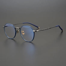 Carica l&#39;immagine nel visualizzatore di Gallery, Japanese Original Material Pure Titanium Eyeglasses Frames with Floral Patterns Classical Retro Men Light Luxury Sunglasses