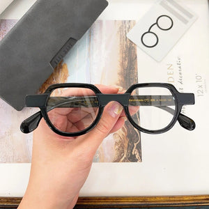 Japanese Oval Acetate Original Glasses Frames Men Myopia Classical Handmade Eyeglasses Women Prescription Eyewear