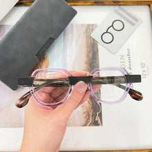 Load image into Gallery viewer, Japanese Oval Acetate Original Glasses Frames Men Myopia Classical Handmade Eyeglasses Women Prescription Eyewear