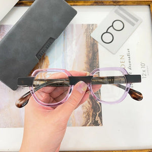 Japanese Oval Acetate Original Glasses Frames Men Myopia Classical Handmade Eyeglasses Women Prescription Eyewear
