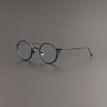Load image into Gallery viewer, Japanese Retro Round Handmade Pure Titanium Glasses Frame Men Vintage Super Light Eyeglasses Women Myopia Oculos De Grau KMN139