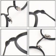 Load image into Gallery viewer, Japanese Retro Round Handmade Pure Titanium Glasses Frame Men Vintage Super Light Eyeglasses Women Myopia Oculos De Grau KMN139