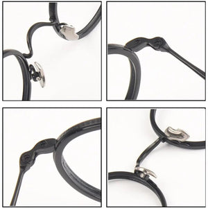Japanese Retro Round Handmade Pure Titanium Glasses Frame Men Vintage Super Light Eyeglasses Women Myopia Oculos De Grau KMN139