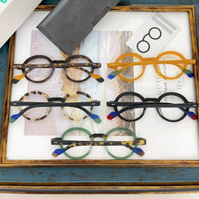 Carica l&#39;immagine nel visualizzatore di Gallery, Japanese Round Acetate Matte Glasses Frames High Quality Men Myopia Classical Handmade Eyeglasses Women Prescription Eyewear