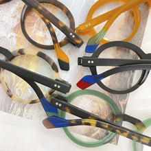 Carica l&#39;immagine nel visualizzatore di Gallery, Japanese Round Acetate Matte Glasses Frames High Quality Men Myopia Classical Handmade Eyeglasses Women Prescription Eyewear