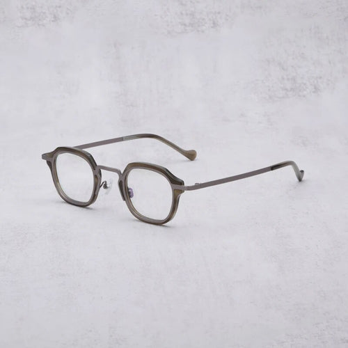 Occhiali da vista poligonali rotondi in acetato originale stile giapponese montatura da uomo classica fatta a mano con protezione UV occhiali da vista da donnaM7