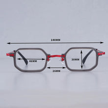Carica l&#39;immagine nel visualizzatore di Gallery, Japanese Style Top Quality Titanium Acetate Square Eyeglasses Frames Men Designer Brand Handmade  Glasses with Case