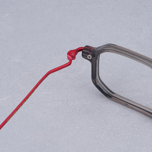 Japanese Style Top Quality Titanium Acetate Square Eyeglasses Frames Men Designer Brand Handmade  Glasses with Case