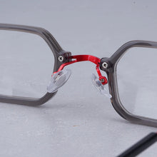 Carica l&#39;immagine nel visualizzatore di Gallery, Japanese Style Top Quality Titanium Acetate Square Eyeglasses Frames Men Designer Brand Handmade  Glasses with Case