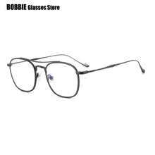 Load image into Gallery viewer, Japanese Titanium Double Beam Square Glasses Frame Ultralight Mens Women Frames Eyeglasses Optical Myopia Prescription Eyewear
