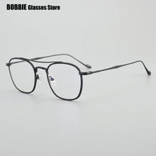 Load image into Gallery viewer, Japanese Titanium Double Beam Square Glasses Frame Ultralight Mens Women Frames Eyeglasses Optical Myopia Prescription Eyewear