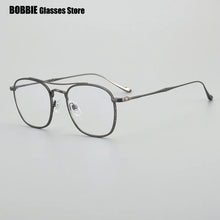 Load image into Gallery viewer, Japanese Titanium Double Beam Square Glasses Frame Ultralight Mens Women Frames Eyeglasses Optical Myopia Prescription Eyewear