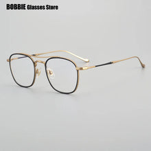 Load image into Gallery viewer, Japanese Titanium Double Beam Square Glasses Frame Ultralight Mens Women Frames Eyeglasses Optical Myopia Prescription Eyewear